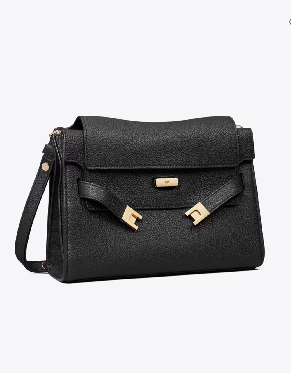 Tory Burch Black Lee radziwill small shoulder bag